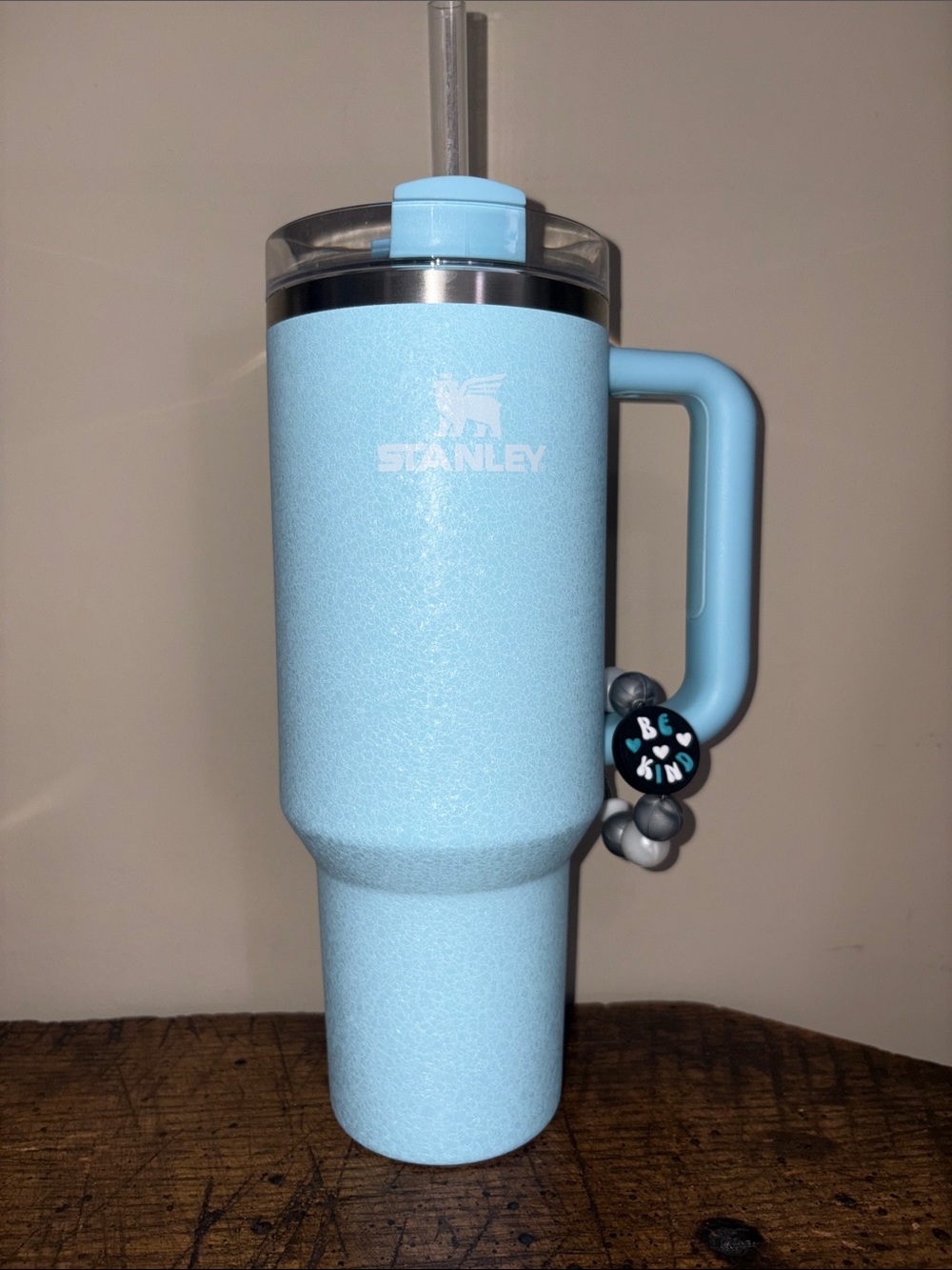 Stanley Powder Blue Insulated Travel Tumbler with Handle